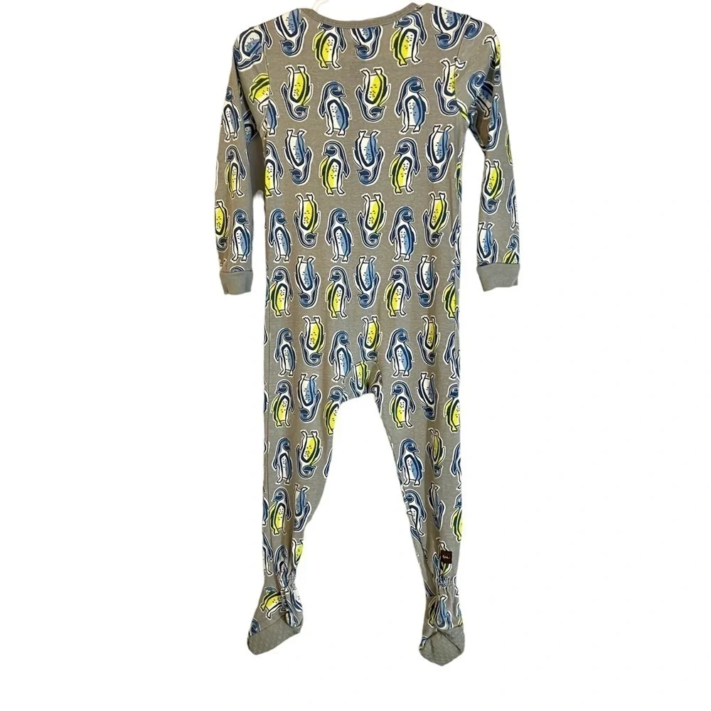 Tea Collection Penguin Pal‎ Patterned Foot Pajamas